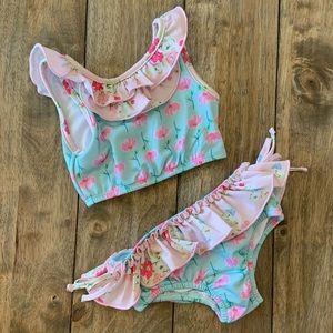 Sweet Honey toddler floral swimsuit